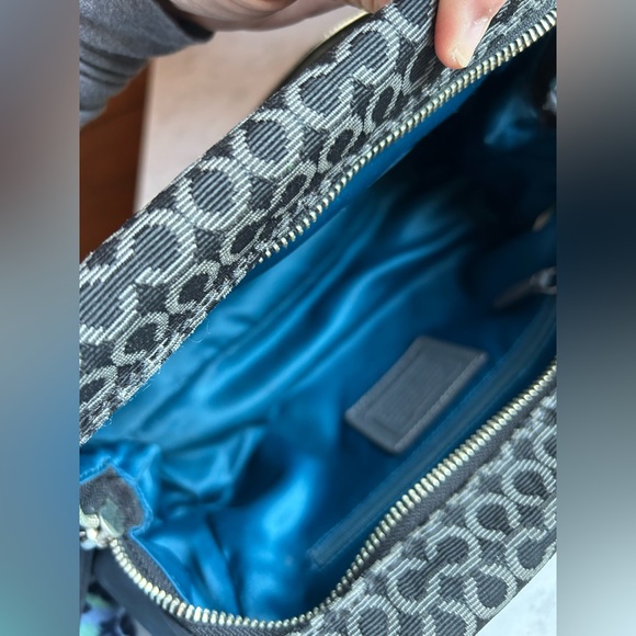 Coach Madison 25215 OP Art Needle Point Satchel Top Handle Bag Purse - Picture 5 of 13